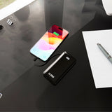Powerbank SBS 10000 mAh 20W med indbygget USB-C-kabel og digital skærm - sort