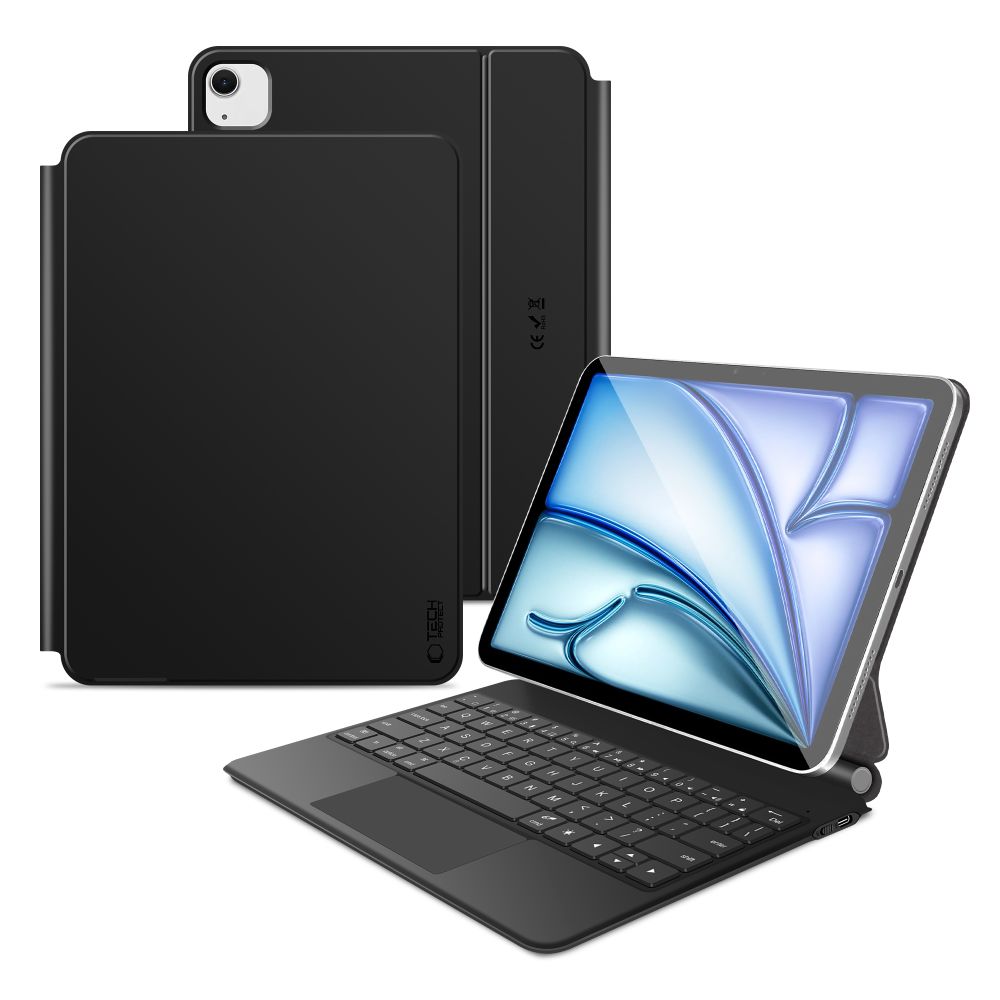 Tech-Protect Smartcase Magnetisk med tastatur til iPad Air 10.9  2020 / 2022 / iPad Air 11  2024 / 2025 - sort