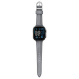 AmazingThing Class Band Læderrem til Apple Watch 45 / 46 / 49 mm - Grå