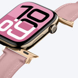 AmazingThing Class Band Læderrem til Apple Watch 45 / 46 / 49 mm - Pink