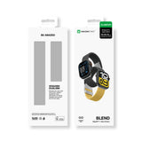 Sæt med 2 AmazingThing Blend-bånd til Apple Watch 45/46/49 mm - gul-sort/sort