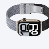 Sæt med 2 AmazingThing Blend-bånd til Apple Watch 45/46/49mm - Grå-Sort/Grå