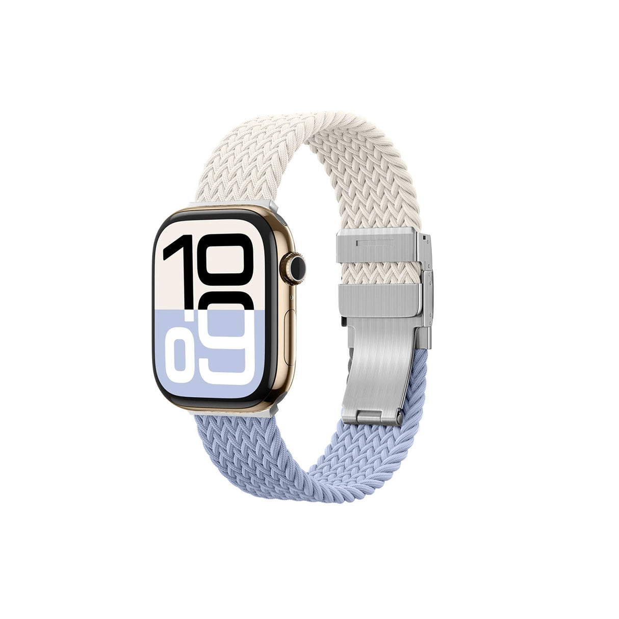 Sæt med 2 AmazingThing Blend-bånd til Apple Watch 45/46/49mm - Space Blue/Stellar