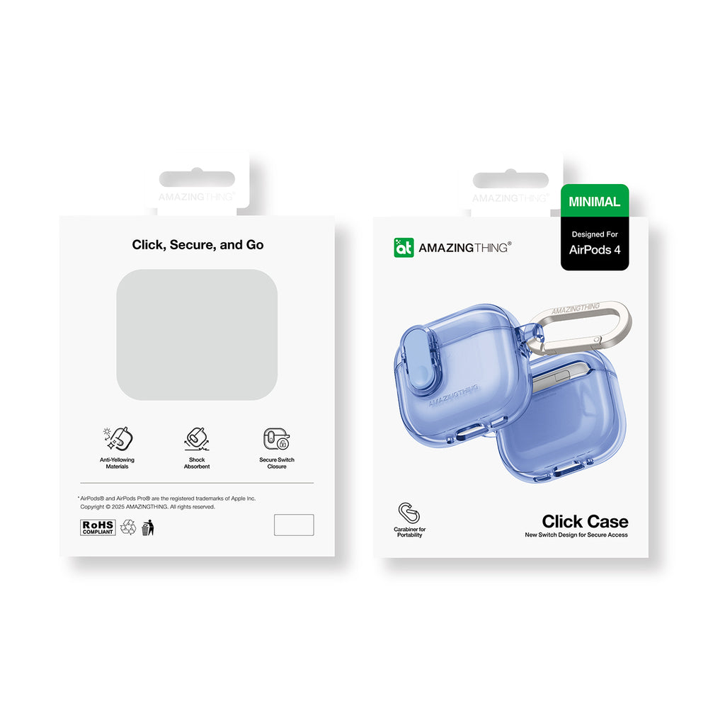 AmazingThing Minimal Case til AirPods 4   ultramarin