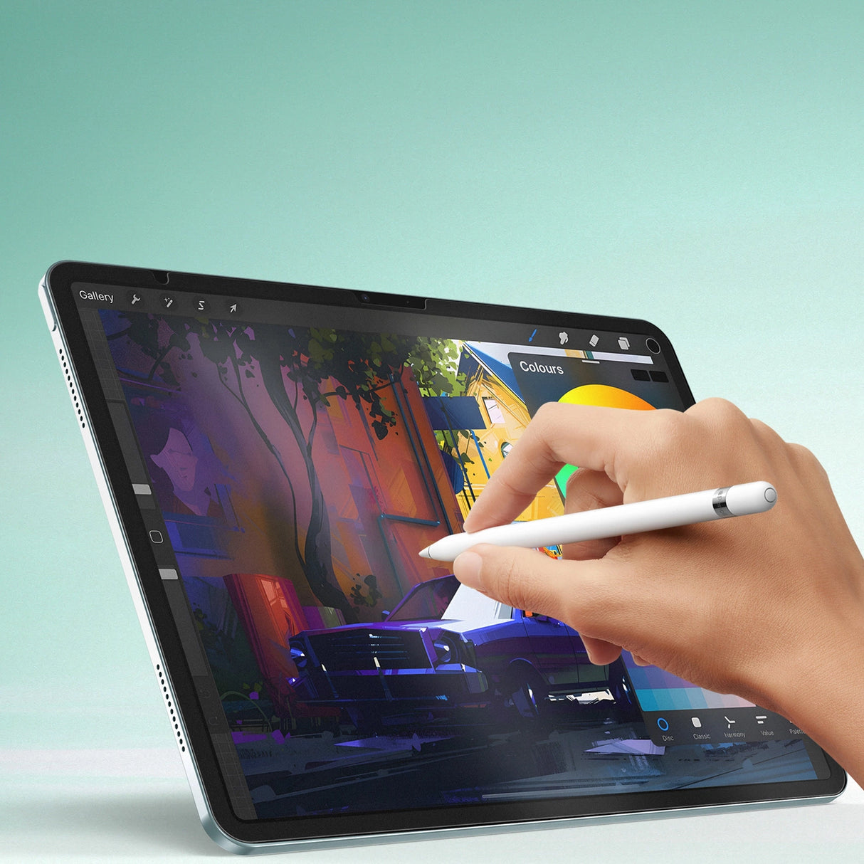 Dux Ducis Naad Paperlike Matte Screen Protector til iPad Air 13" (2024/2025) - med sort ramme