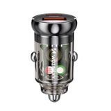 Wozinsky 65W Car Charger USB-C PD 65W / USB-A 45W QC 3.0 - Black