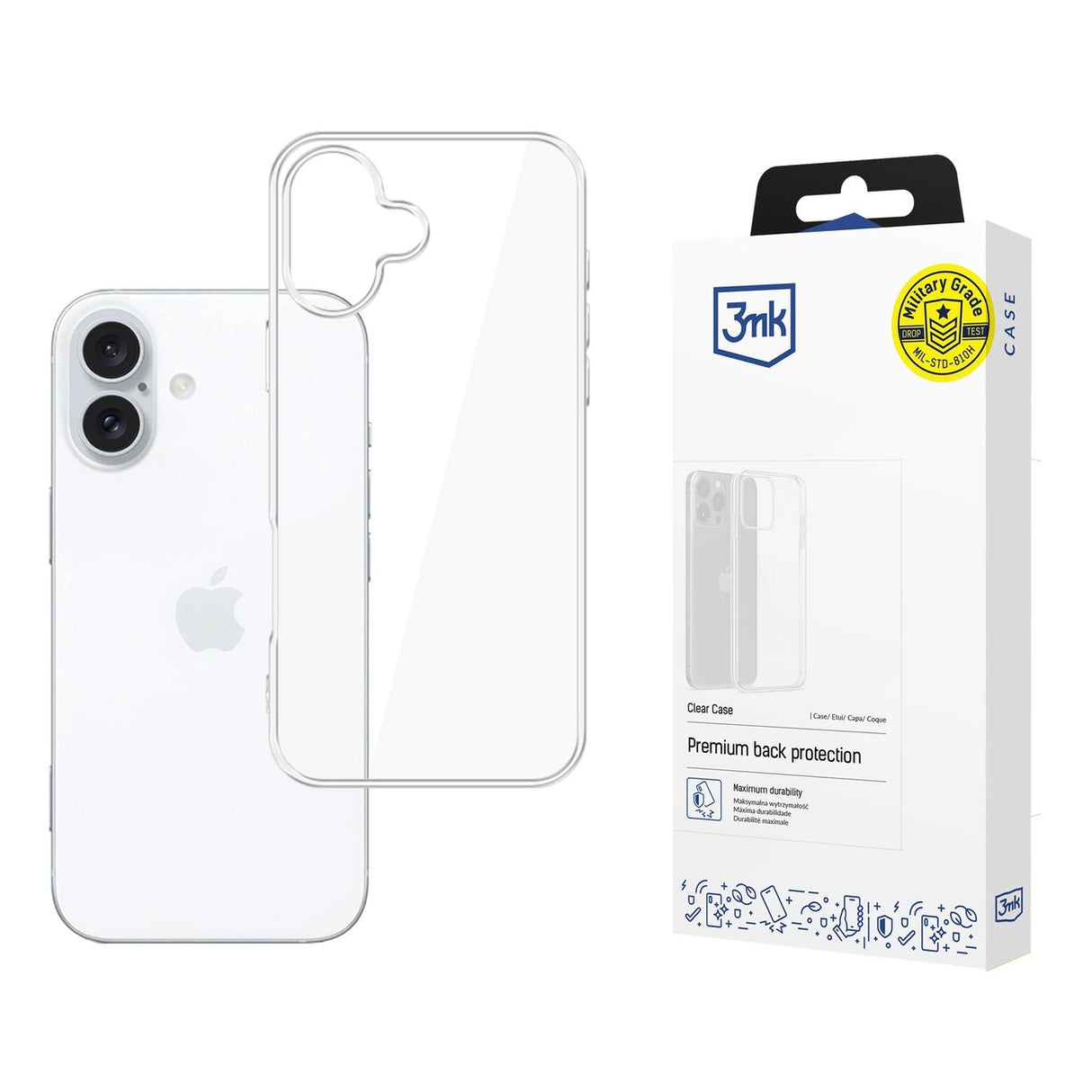 3mk Clear Case til Apple iPhone 17 - gennemsigtigt