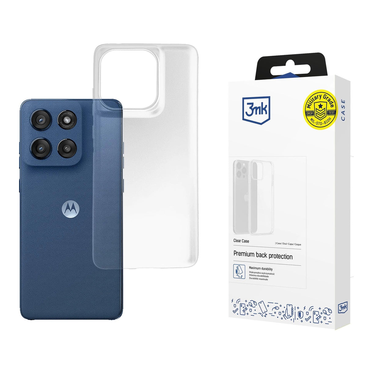 3mk Clear Case til Motorola Moto Edge 60 / 60 Fusion - gennemsigtig