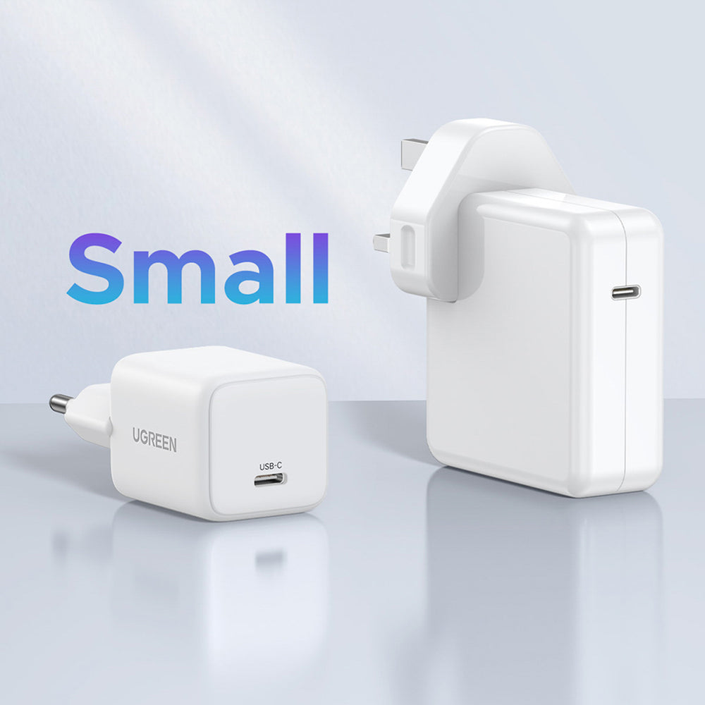 Ugreen Nexode N Series X512 20W GaN 1x USB-C Wall Charger - hvid