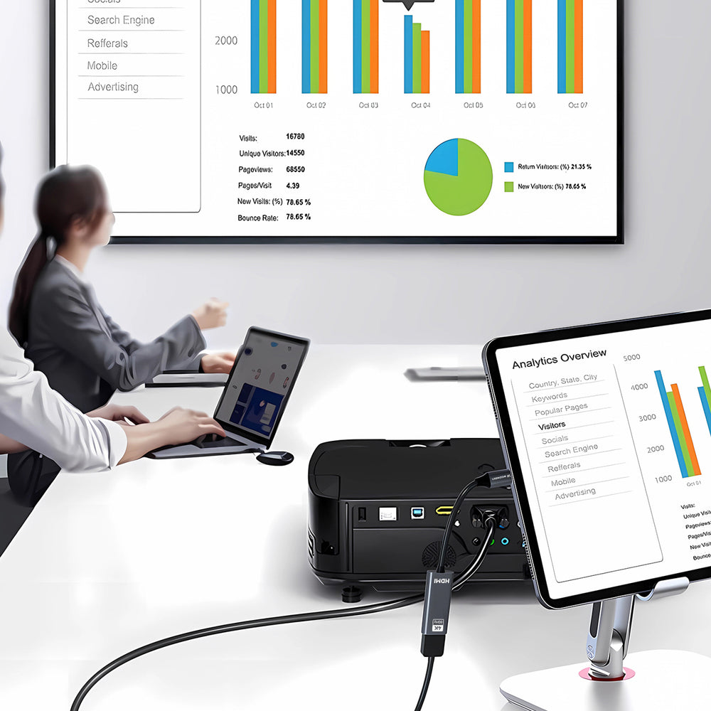 Wozinsky WACH-01 USB-C - HDMI 4K 60Hz Adapter - sort