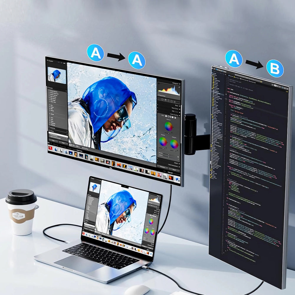 Wozinsky WCCH-01 USB-C - HDMI 4K 60Hz kabel 1,8 m - sort