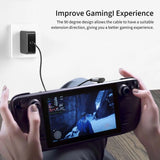 Tech-Protect Ultraboost AA02 USB-C vinklet adapter - Grå