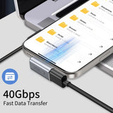 Tech-Protect Ultraboost AA03 USB-C vinklet adapter - Grå