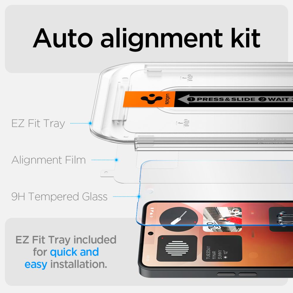 Spigen Glas.tR EZ Fit Tempered Glass for Nothing Phone 3A / 3A Pro - Transparent