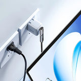 Wozinsky WPKF-01 USB-C - USB-C 40Gb/s 240W 8K OTG Angled Adapter - Grå