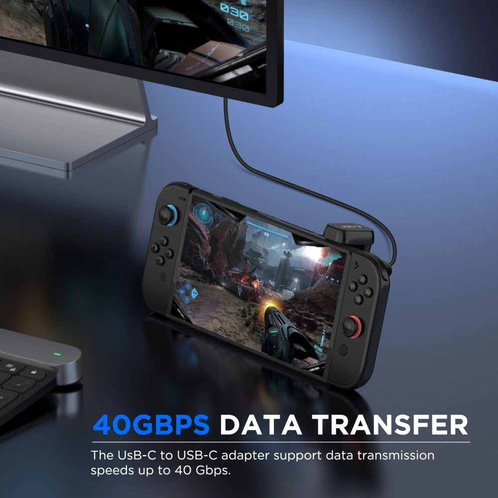 Tech-Protect Ultraboost AA04 USB-C vinklet adapter - sort