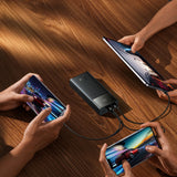 Baseus EnerFill FP41 30000mAh 22.5W Power Bank med Baseus Simple USB-A - USB-C 3A 30cm Kabel - sort