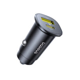 Baseus GoTrip USB-C / USB-A 30W Biloplader - Sort