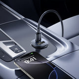 Baseus GoTrip USB-C / USB-A 30W Biloplader - Sort