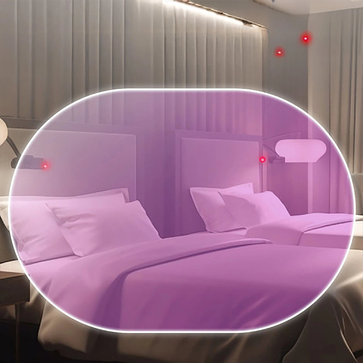 Baseus Heyo Series II Hidden Camera Detector med Alarm og Mini Flashlight + Baseus Simple USB-A - USB-C Cable - Hvid