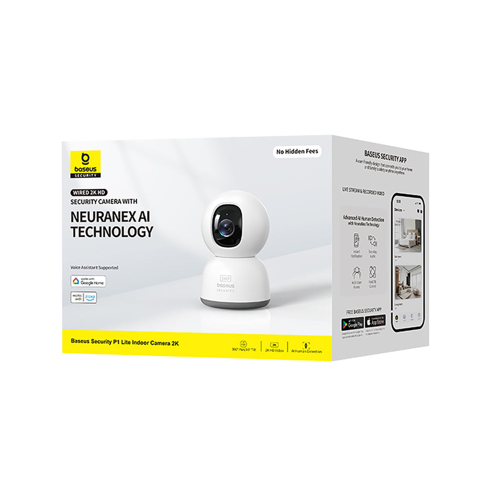 Baseus Security P1 Lite 2K Indoor Camera (EU Version) – White