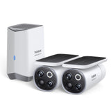 Baseus Security S1 Pro Dual 3K Outdoor Surveillance Kit (2 Cameras) – White