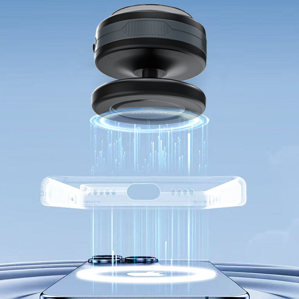 Wozinsky WUSQ-01 Bilholder med Qi-oplader Kompatibel med MagSafe - sort