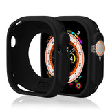 Silicone Watch Case til Apple Watch 42 mm (serien 1/2/3) - sort