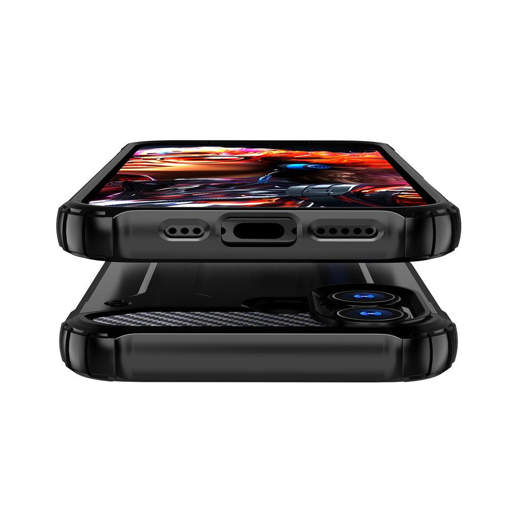 Hybrid Armor case til iPhone 17 - sort