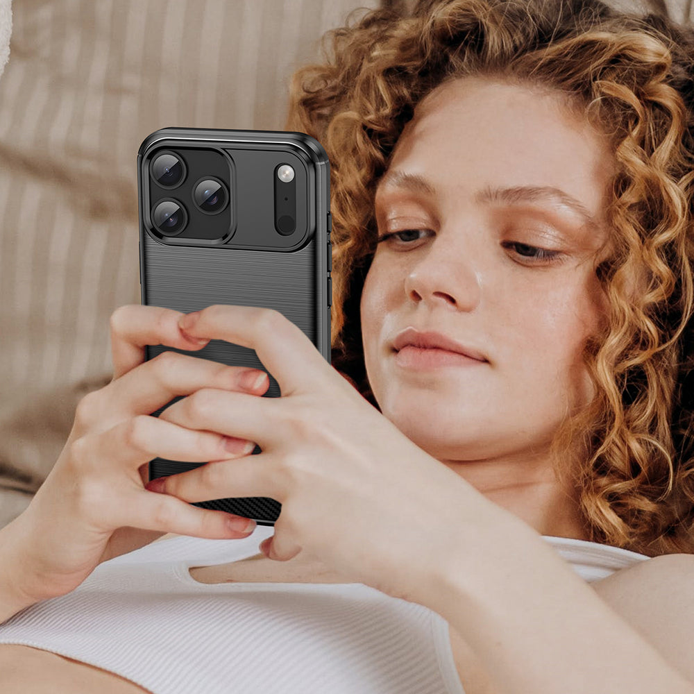 Carbon Case til iPhone 17 Pro Max - sort