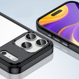 Udefra Space Case til iPhone 17 Pro - sort gennemsigtig