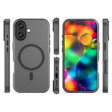 Magnetic Abrasive iPhone 17 Case Compatible with MagSafe - Matte Black