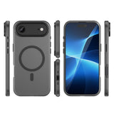 Magnetisk slibende iPhone 17 Air Case Kompatibel med MagSafe - Matte Black