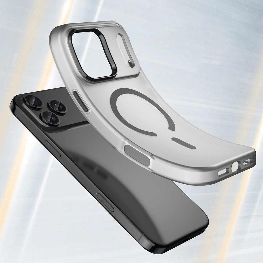 Magnetisk slibende iPhone 17 Pro Case Kompatibel med MagSafe - Matte Black