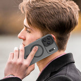 Magnetisk slibende iPhone 17 Pro Case Kompatibel med MagSafe - Matte Black