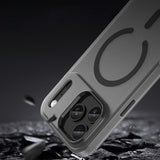 Magnetisk slibende iPhone 17 Pro Case Kompatibel med MagSafe - Matte Black