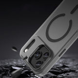 Magnetic Abrasive iPhone 17 Pro Max Case Compatible with MagSafe - Matte Black
