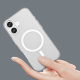Magnetic Abrasive iPhone 17 Case Compatible with MagSafe - Matte White