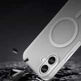 Magnetic Abrasive iPhone 17 Case Compatible with MagSafe - Matte White