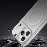 Magnetic Abrasive Case for iPhone 17 Pro Max Compatible with MagSafe - Matte White