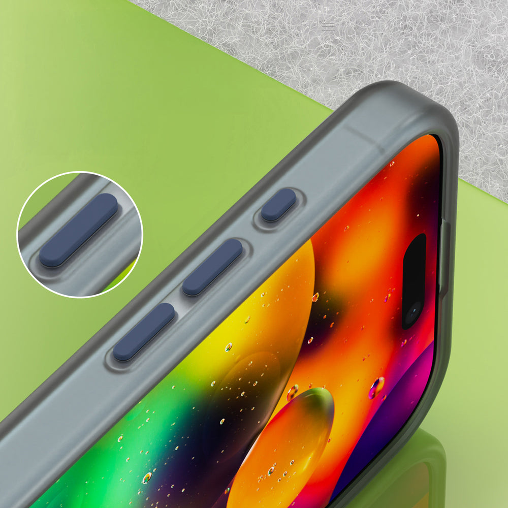 Magnetisk slibende iPhone 17 Case Kompatibel med MagSafe - Matte Blue