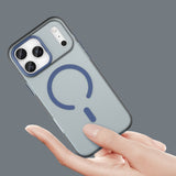Magnetic Abrasive iPhone 17 Pro Case Compatible with MagSafe - Matte Blue