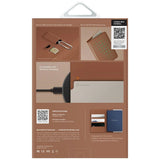 Uniq Belmont Passport Case med Apple Find My RFID Blocking Caramel Beige