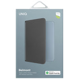 Uniq Belmont Passport Case med Apple Find My RFID Blocking Grå Blå