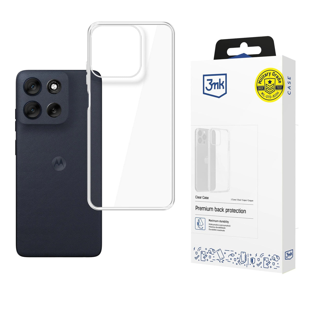 3mk Armor Case til Motorola Moto G56 - Gennemsigtig