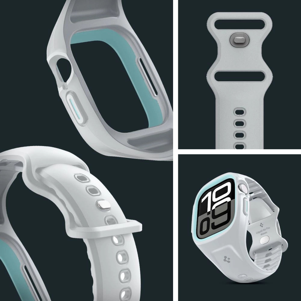 Spigen Liquid Air Pro Strap til Apple Watch 10 46mm - Grå