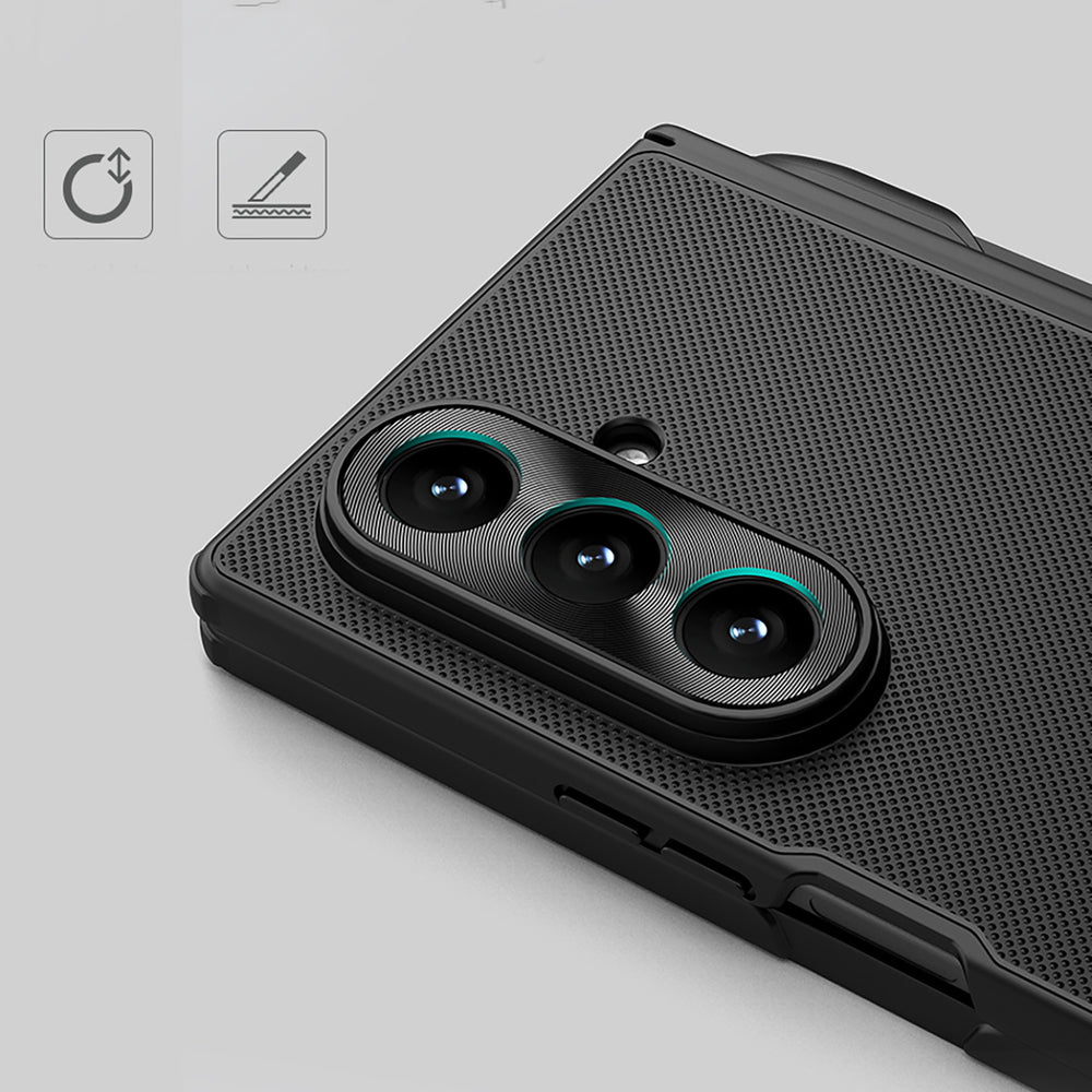 Nillkin Super Frosted Shield Fold Magnetic Case til Samsung Galaxy Z Fold 7, MagSafe Kompatibel, med S Pen Space - sort