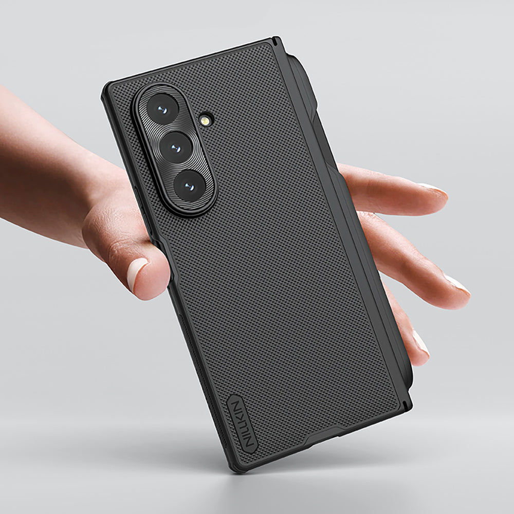 Nillkin Super Frosted Shield Fold Magnetic Case til Samsung Galaxy Z Fold 7, MagSafe Kompatibel, med S Pen Space - sort