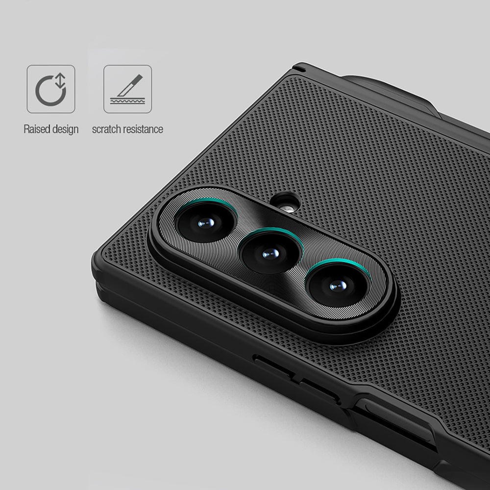 Nillkin Super Frosted Shield Fold Magnetic Case til Samsung Galaxy Z Fold 7 Kompatibel med MagSafe - sort