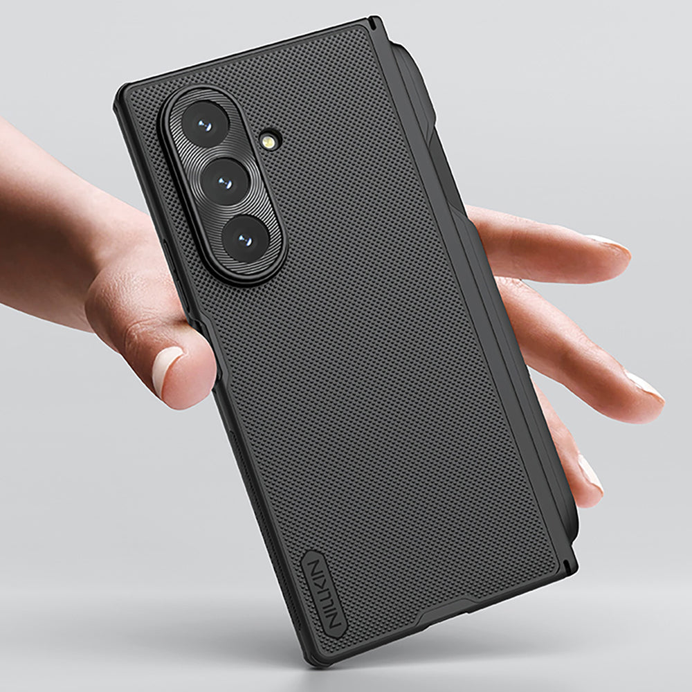 Nillkin Super Frosted Shield Fold Magnetic Case til Samsung Galaxy Z Fold 7 Kompatibel med MagSafe - sort